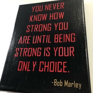 Bob Marley quote frame